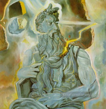 fter Michelangelos Moses auf dem Grab von Julius II in Rom Surrealismus Ölgemälde